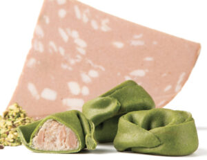 Tortello verde "Mortadella e Pistacchio"
